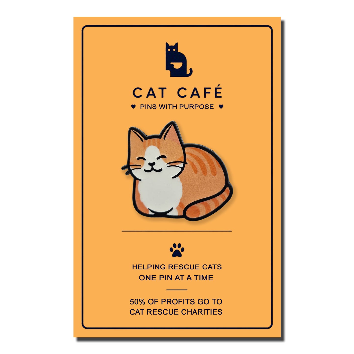Ginger Cat Pin Badge