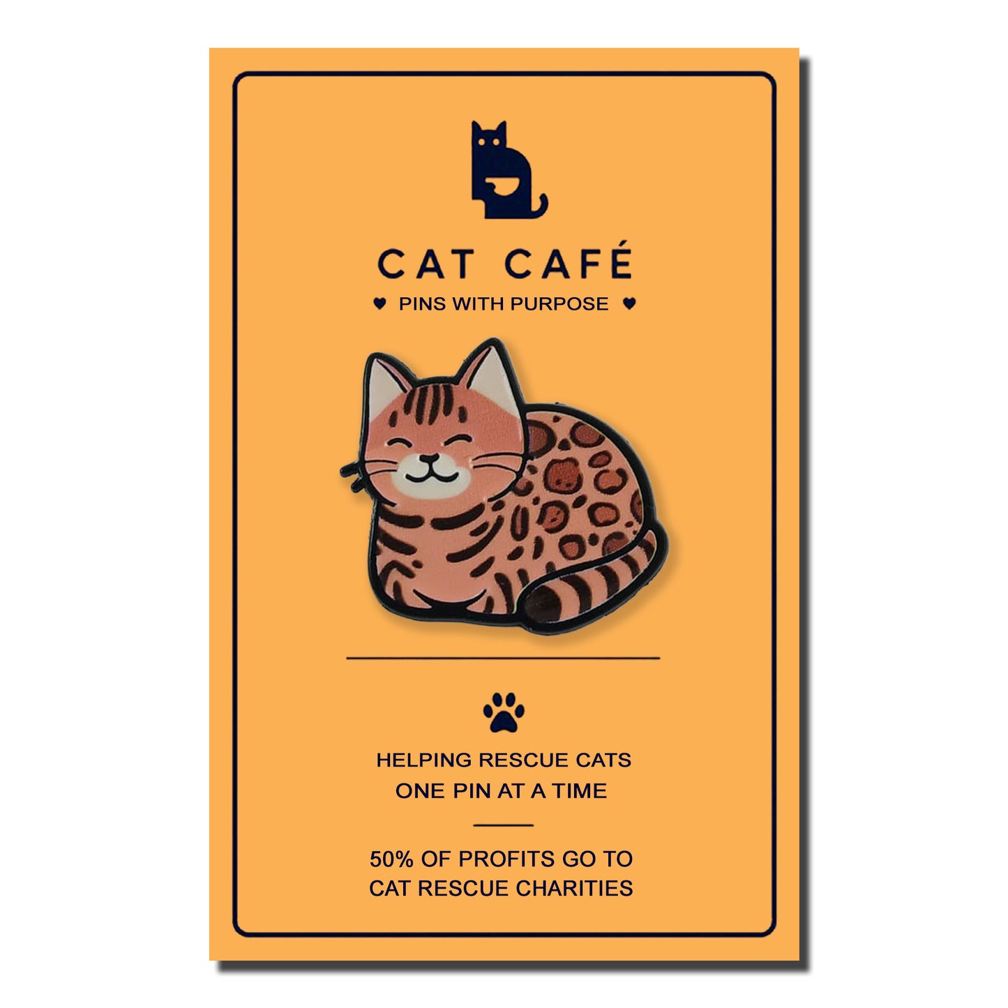 Bengal Cat Pin Badge