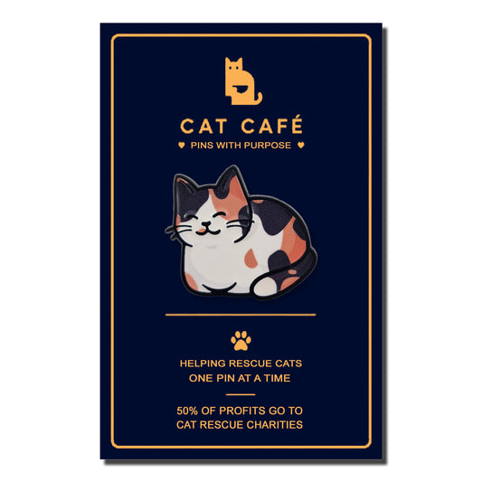 Calico Cat Pin Badge