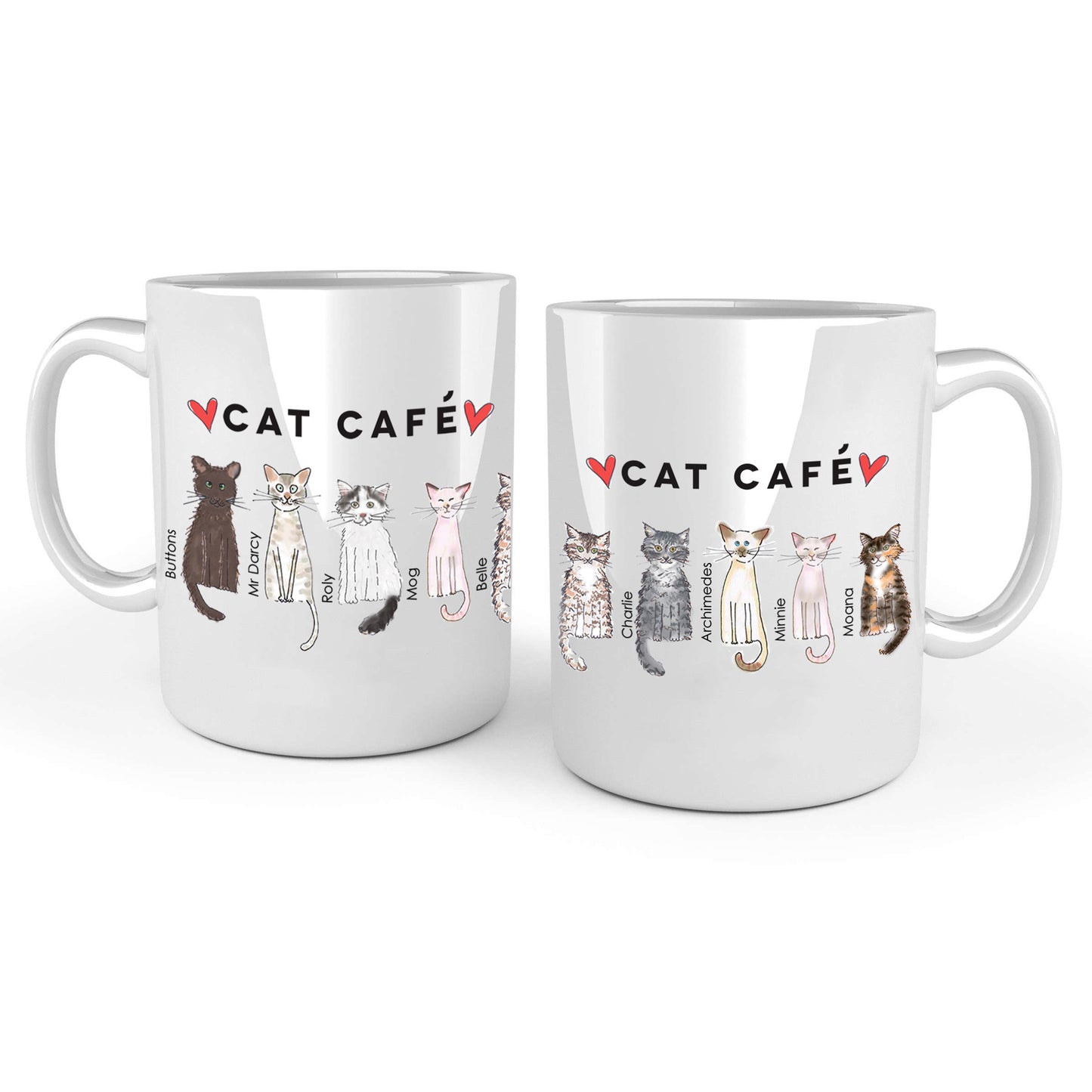 Cat Cafe Liverpool Family Doodle Mug