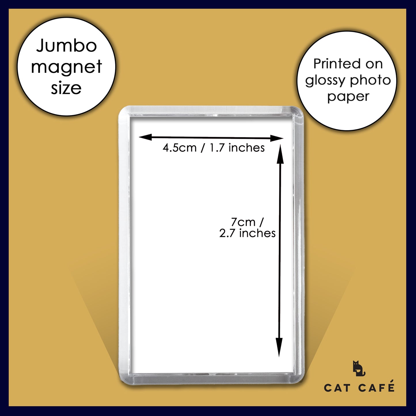 Cat Cafe Liverpool Magnet - Pascal