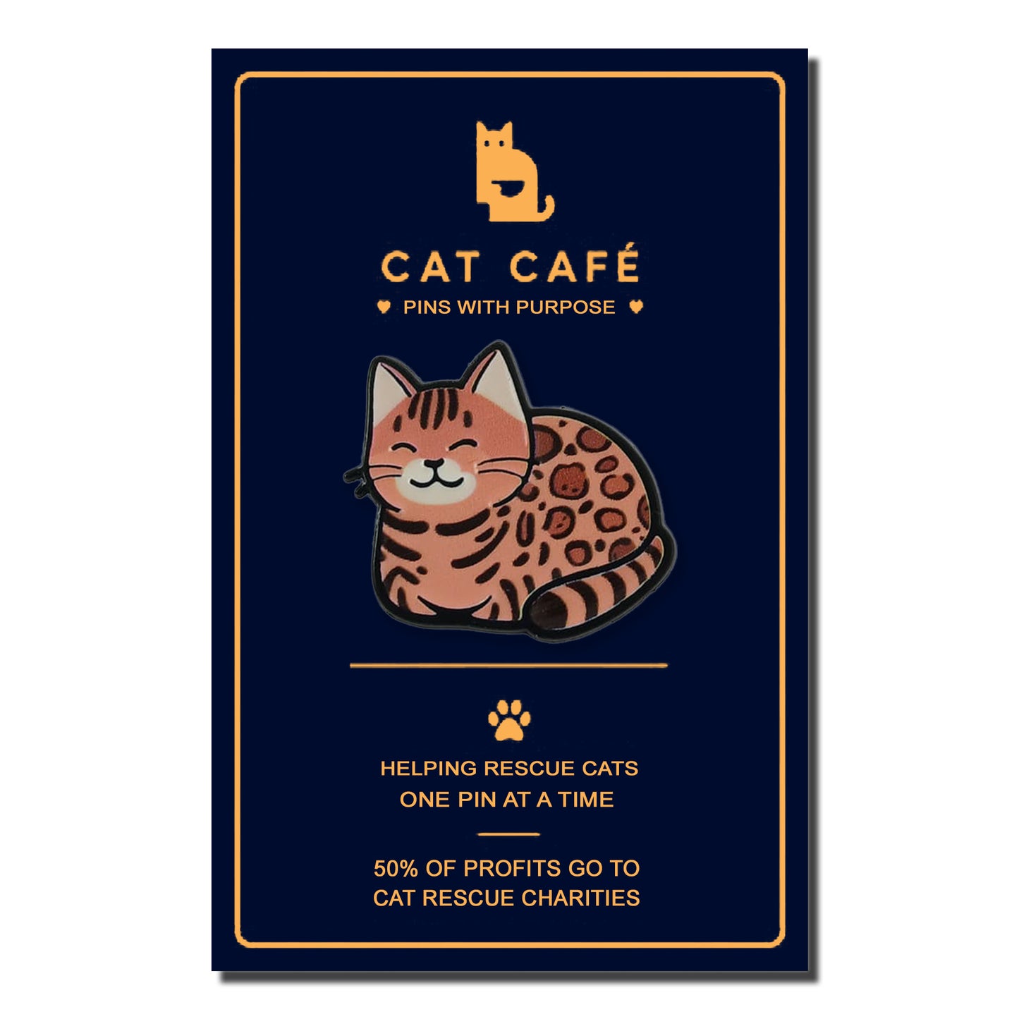 Bengal Cat Pin Badge
