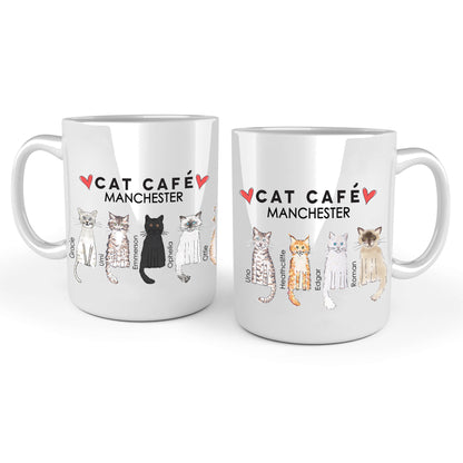 Cat Cafe Manchester Family Doodle Mug