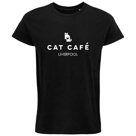 Cat Cafe Liverpool Logo T-Shirt - Black