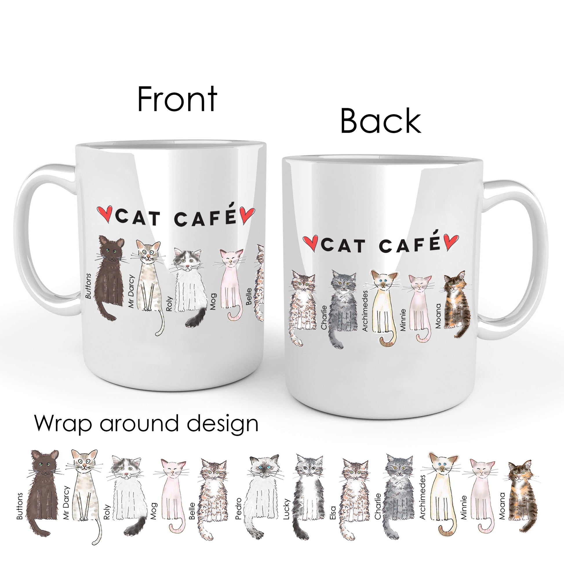 Cat Cafe Liverpool Family Doodle Mug