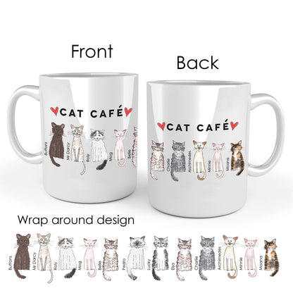 Cat Cafe Liverpool Family Doodle Mug