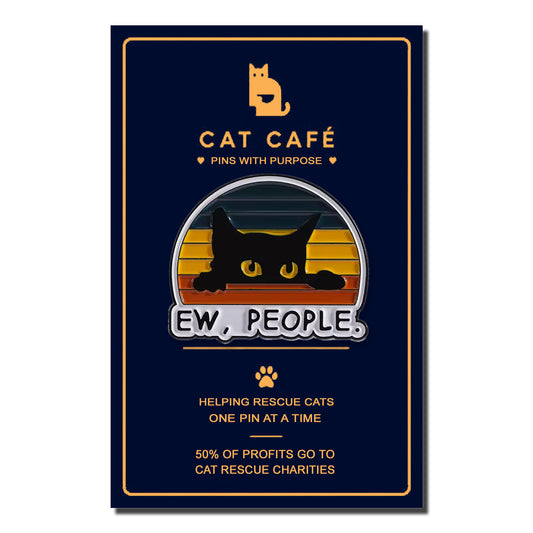 Ew, People Cat Pin Badge