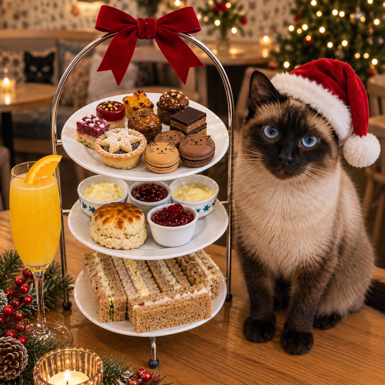 Luxury Christmas Party at Cat Cafe