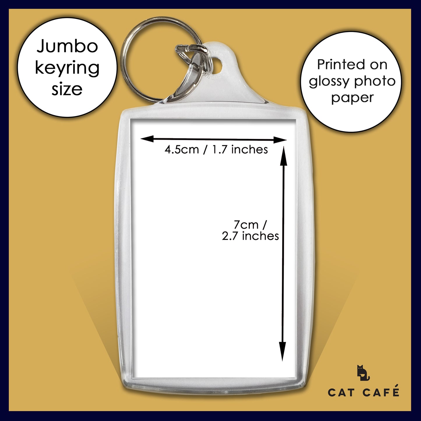 Cat Cafe Liverpool Keyring - Pascal