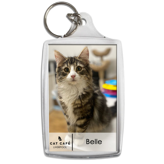 Cat Cafe Liverpool Keyring - Belle