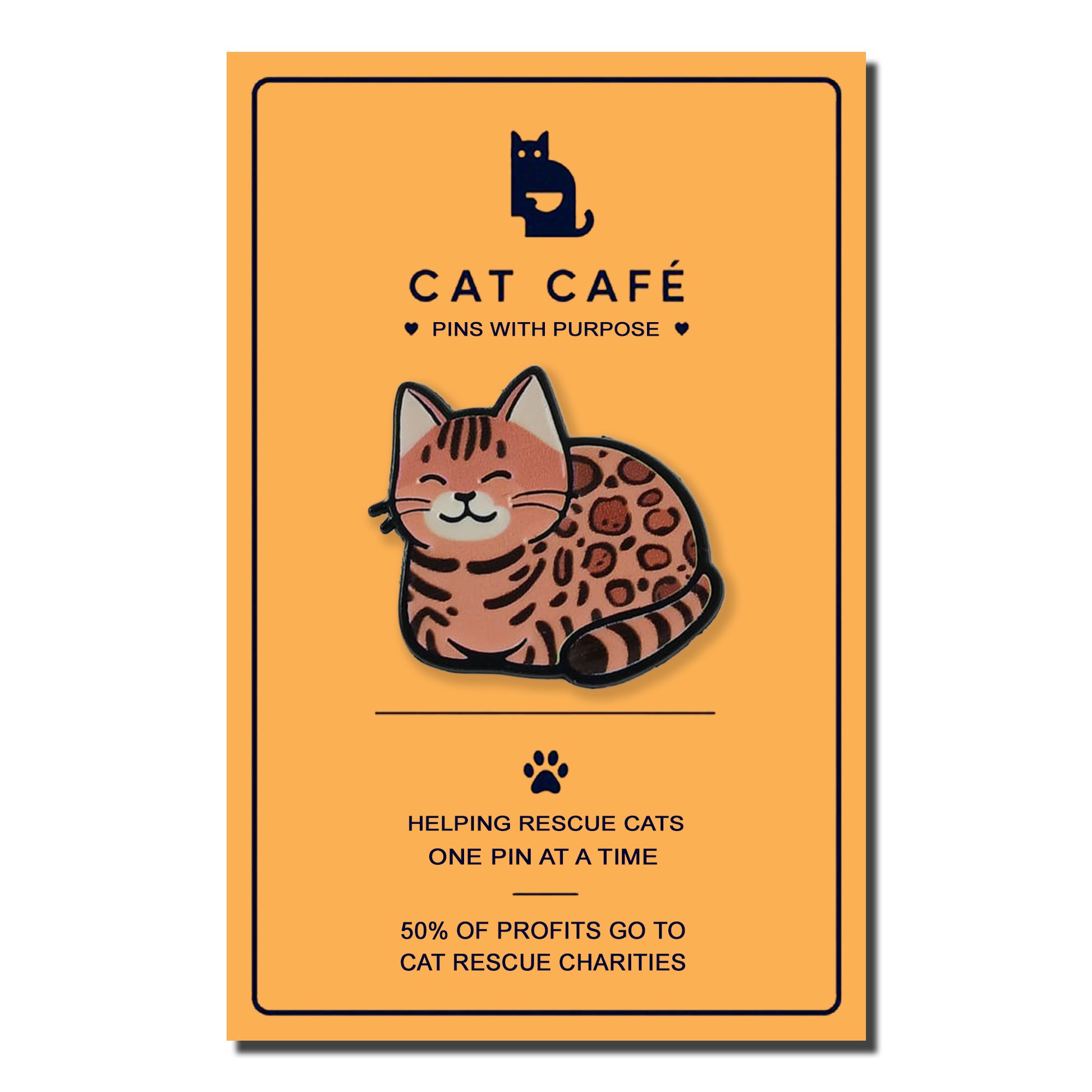 Bengal Cat Pin Badge