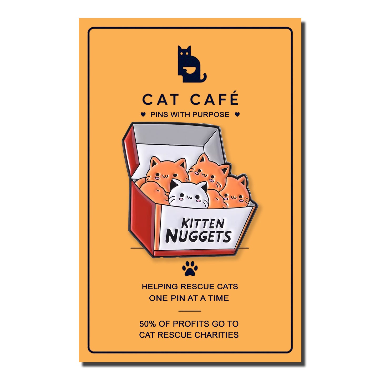 Kitten Nuggets Cat Pin Badge