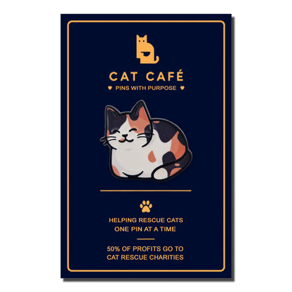 Calico Cat Pin Badge