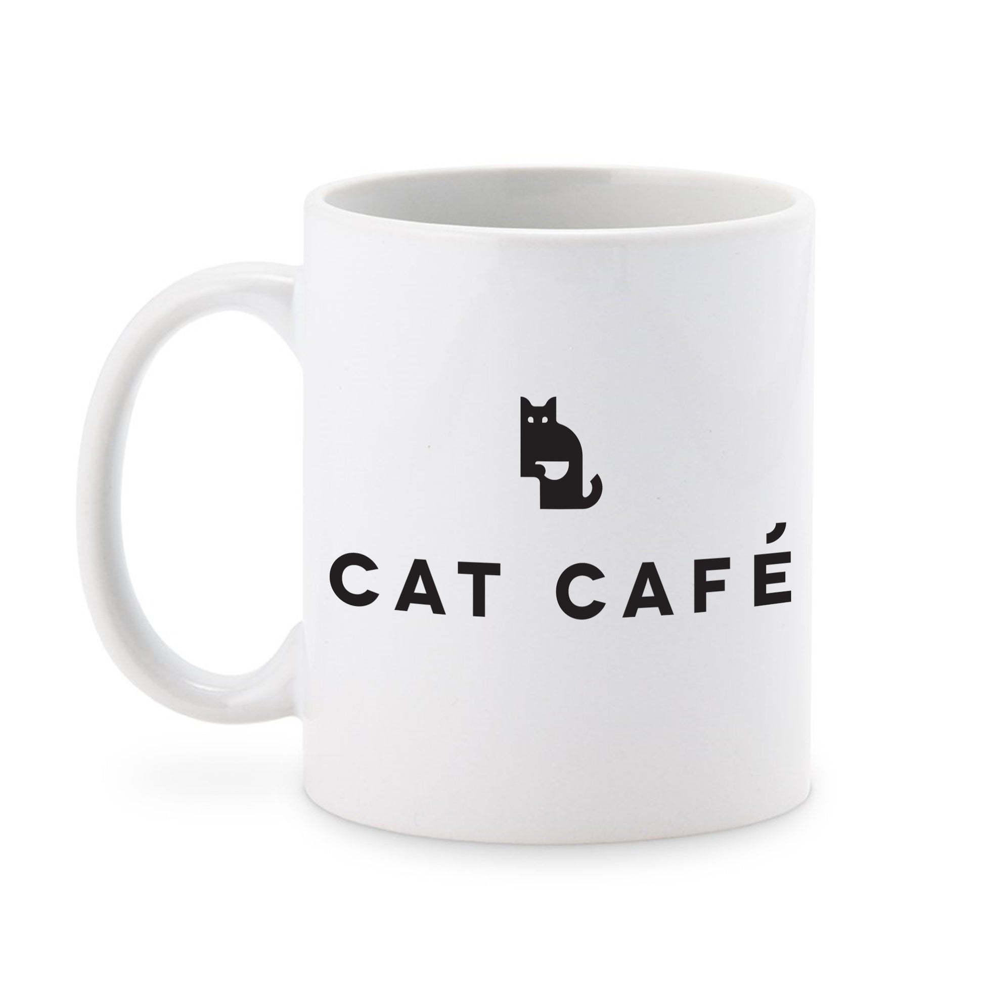 Cat Cafe Logo Mug