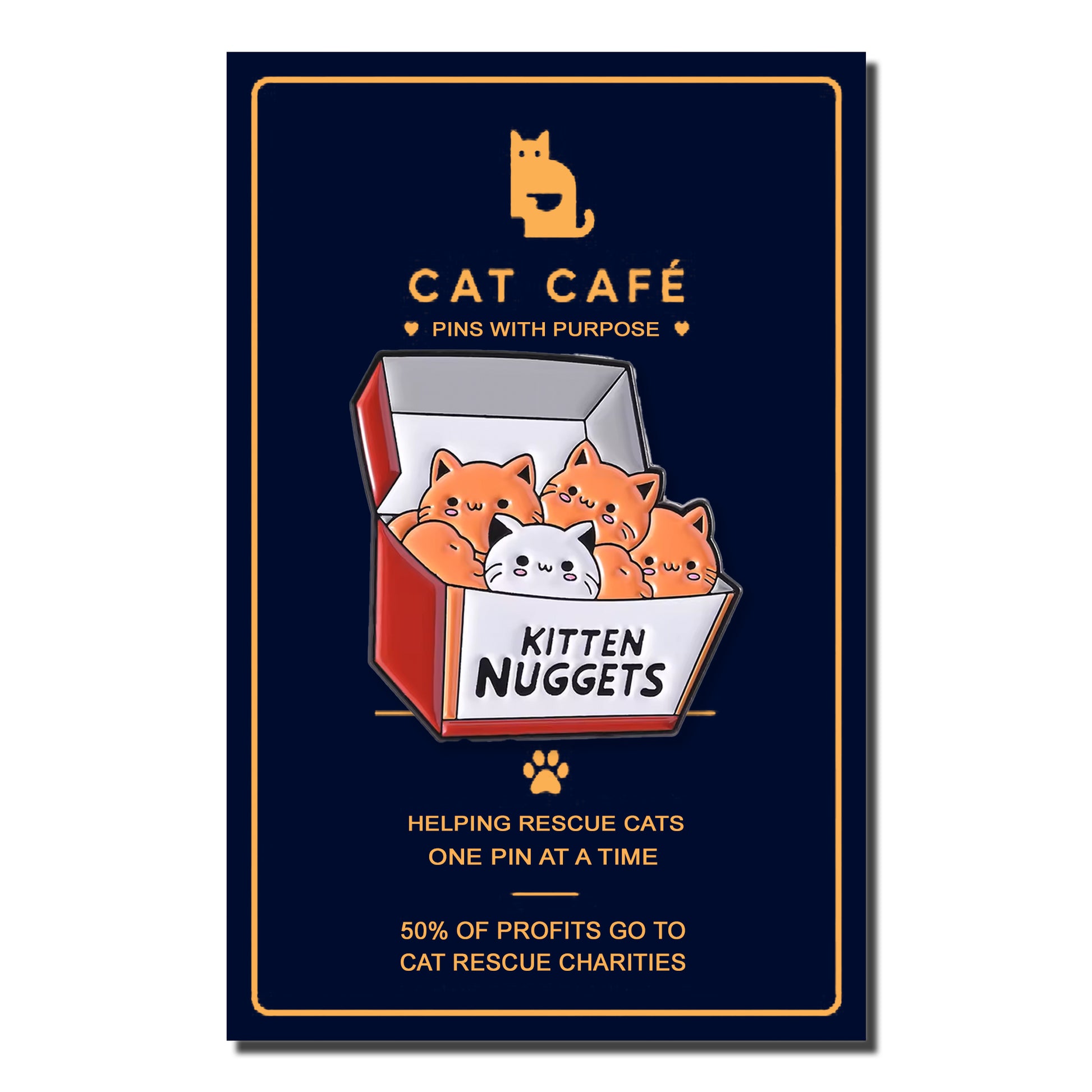 Kitten Nuggets Cat Pin Badge