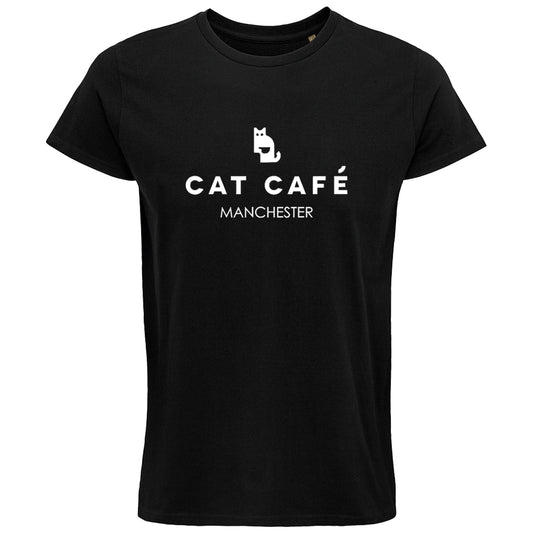 Cat Cafe Manchester Logo T-Shirt - Black