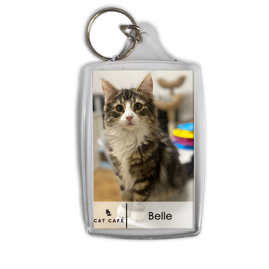 Cat Cafe Liverpool Keyring - Belle