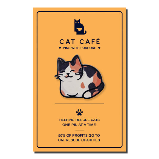 Calico Cat Pin Badge