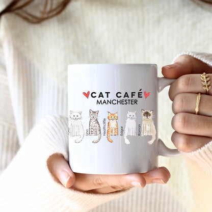 Cat Cafe Manchester Family Doodle Mug
