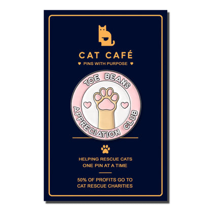 Toe Beans Appreciation Club Cat Pin Badge