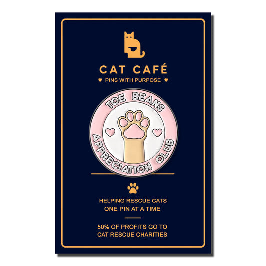 Toe Beans Appreciation Club Cat Pin Badge