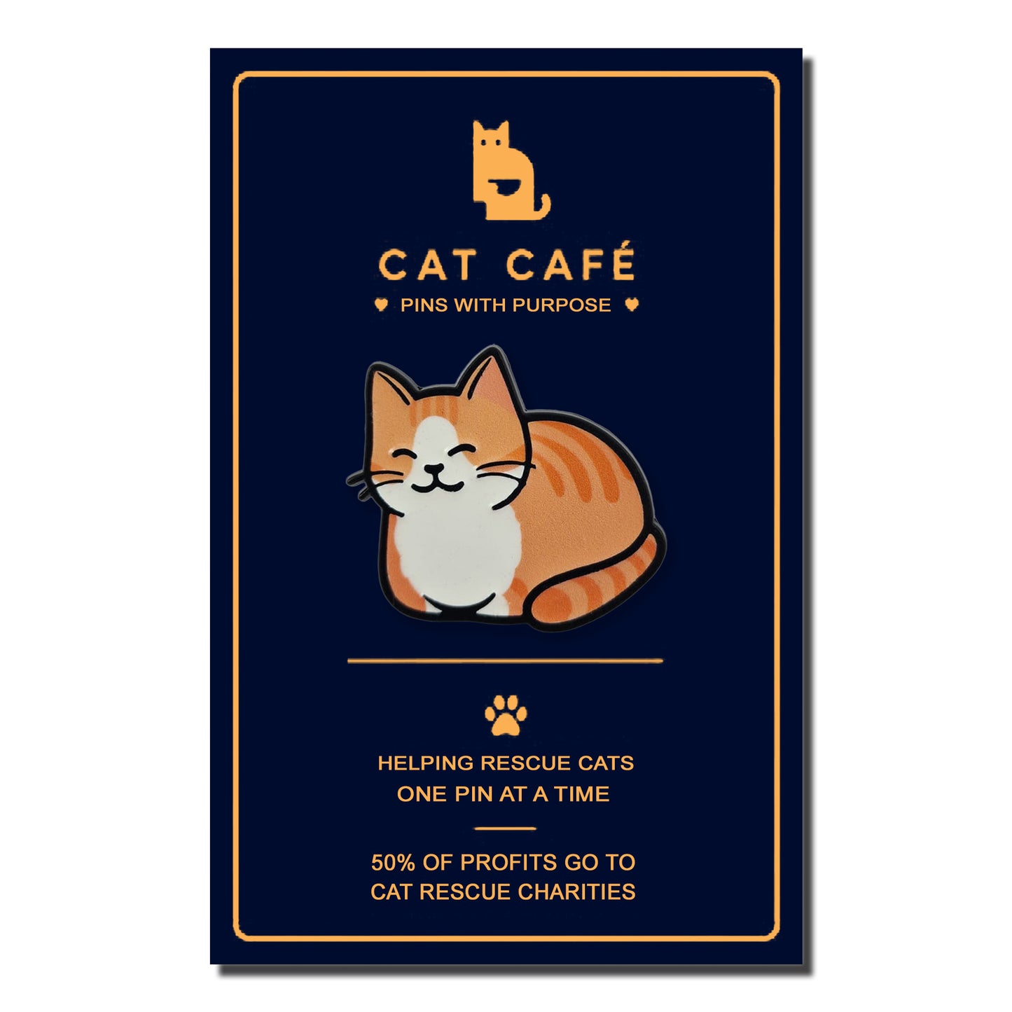Ginger Cat Pin Badge