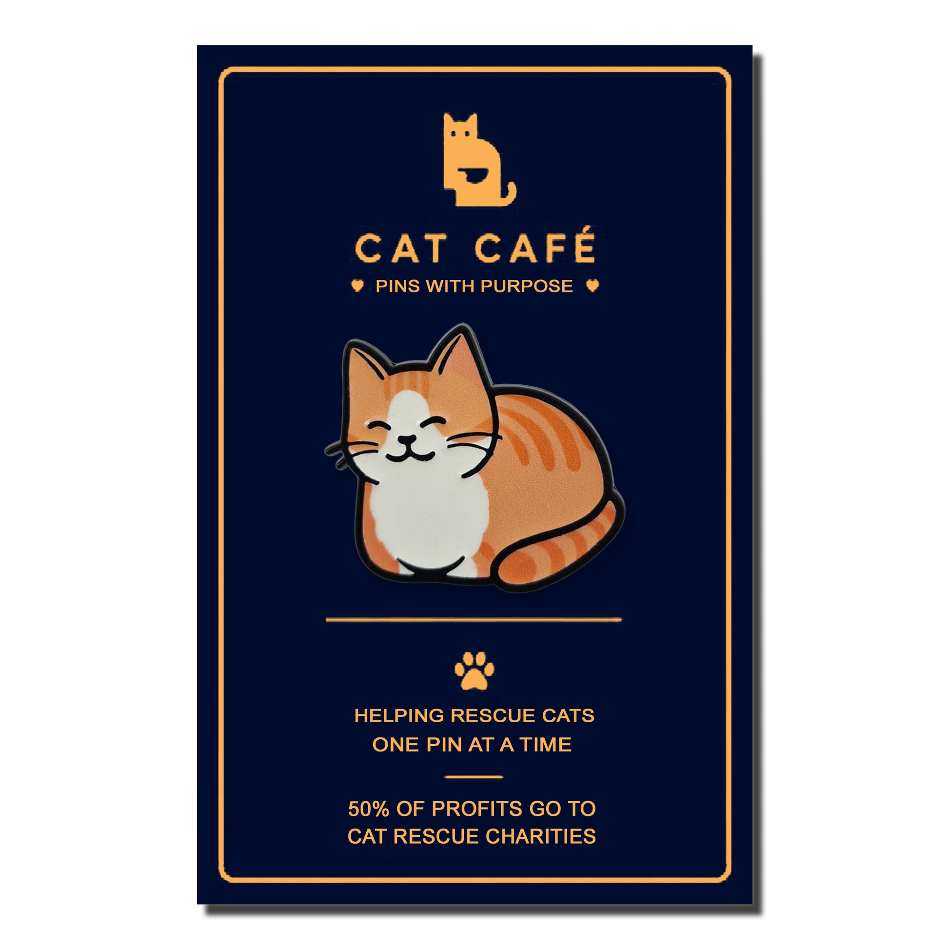 Ginger Cat Pin Badge