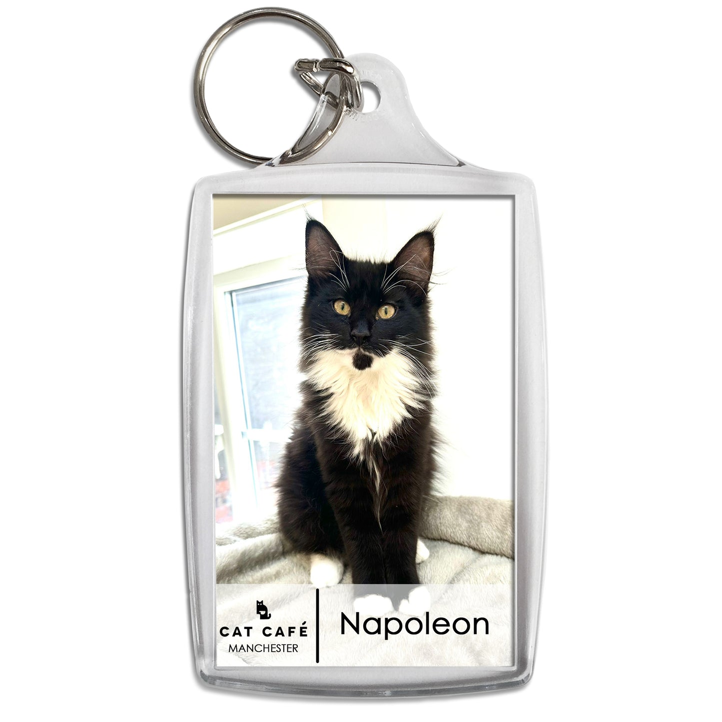 Cat Cafe Manchester Keyring - Napoleon