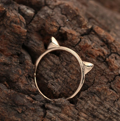 3D Cat Ears - Gold Ring