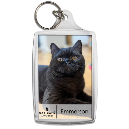 Cat Cafe Manchester Keyring - Emmerson