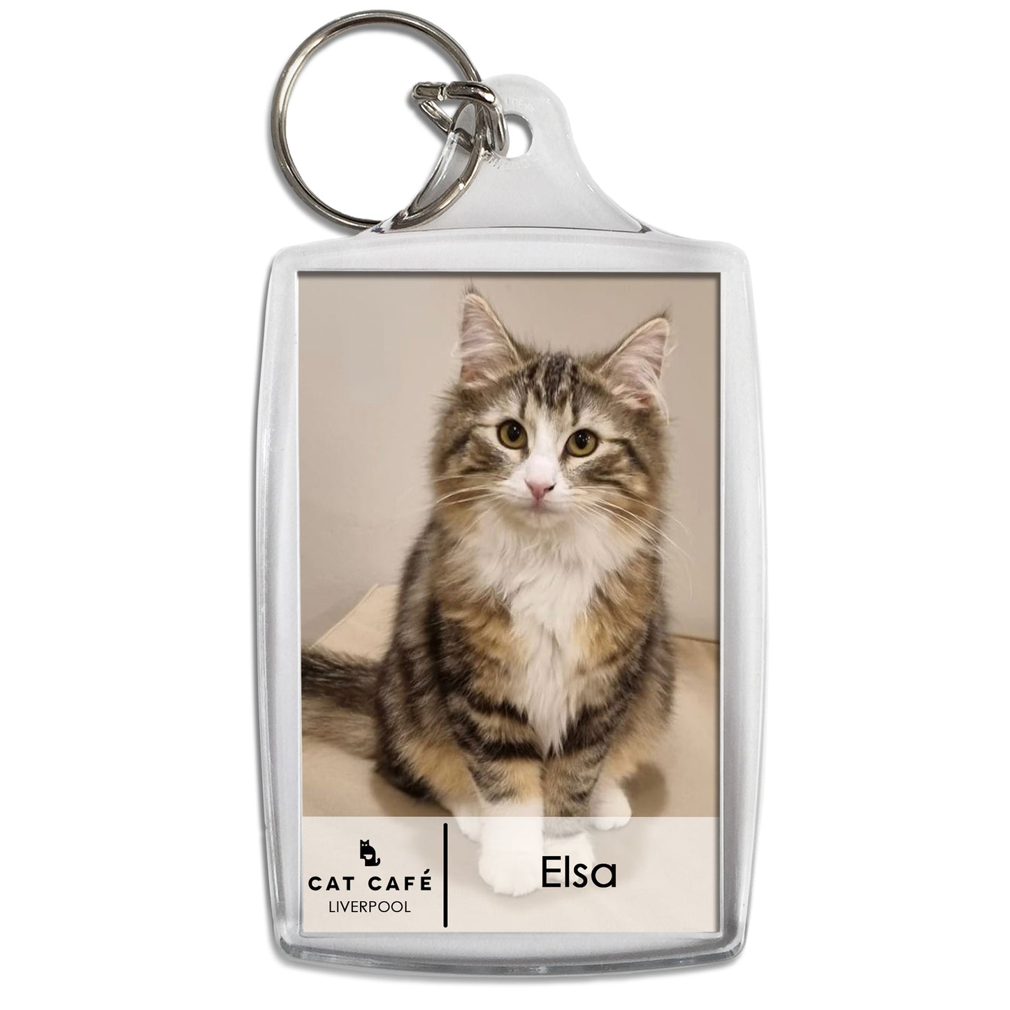 Cat Cafe Liverpool Keyring - Elsa
