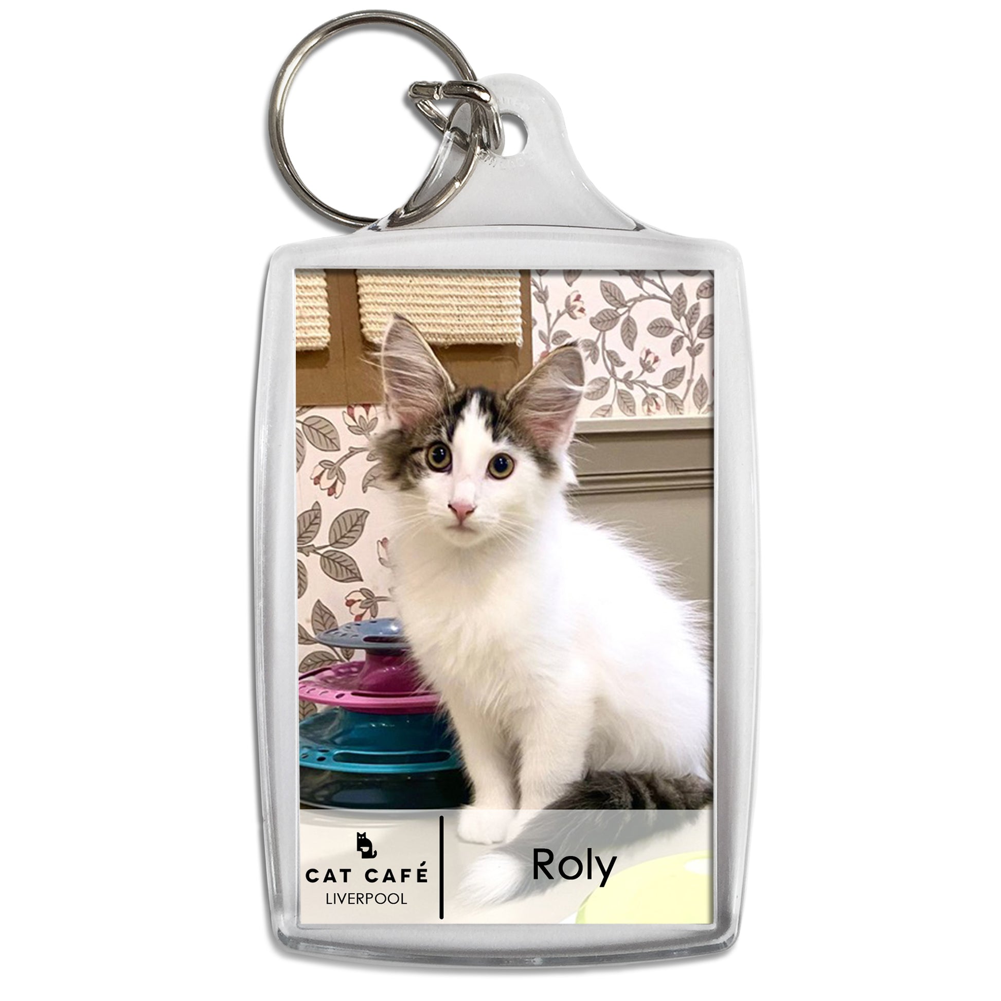 Cat Cafe Liverpool Keyring - Roly