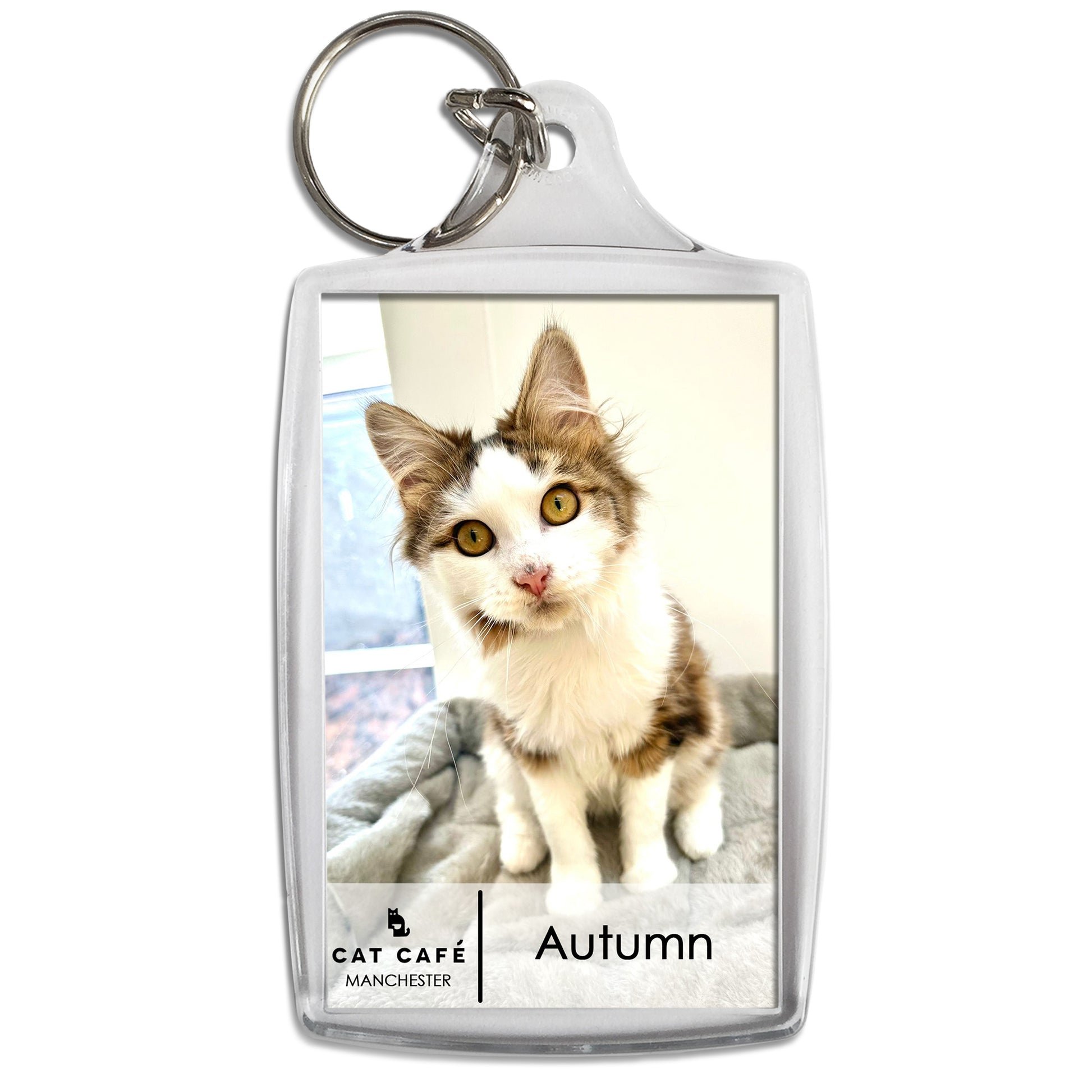 Cat Cafe Manchester Keyring - Aumumn