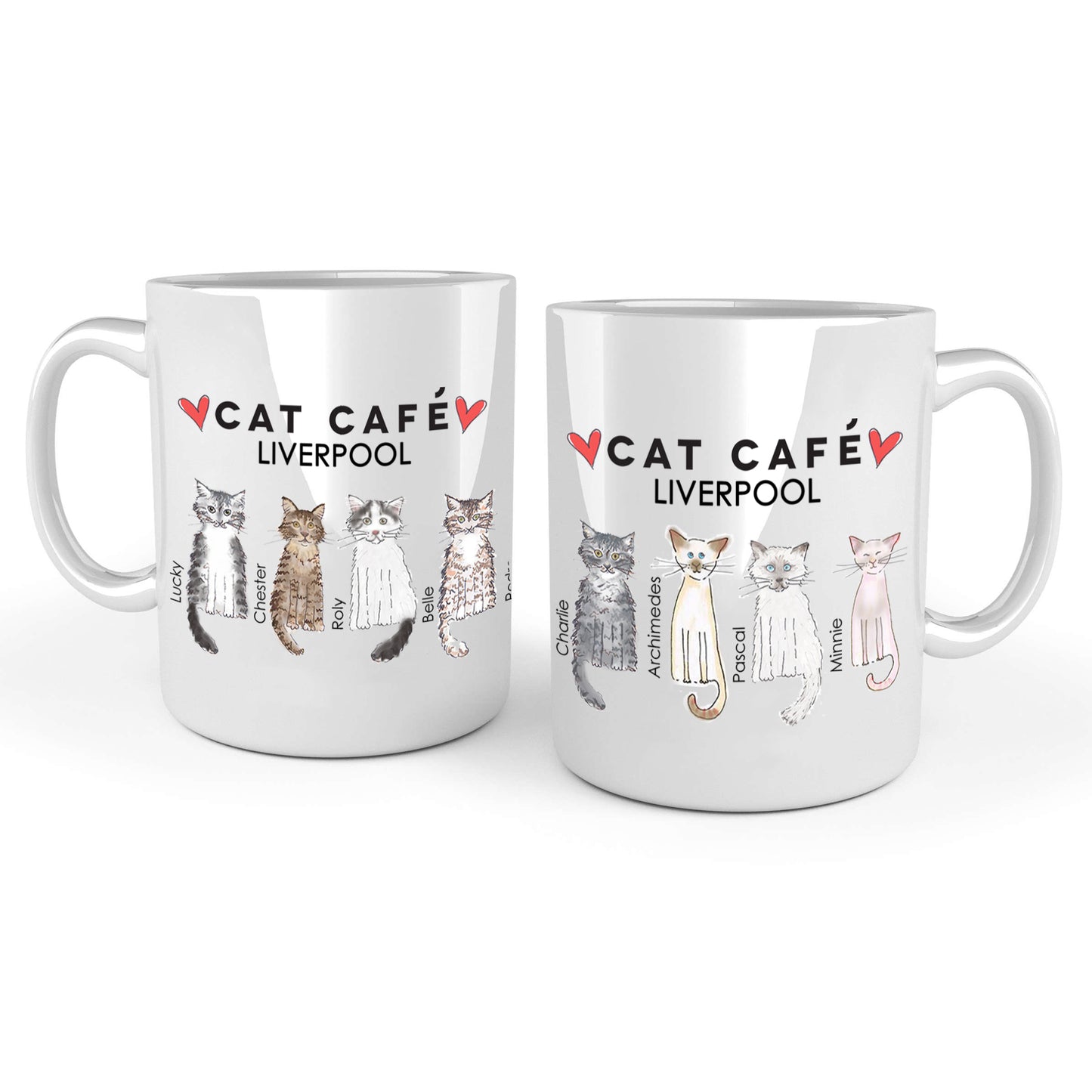 Cat Cafe Liverpool Family Doodle Mug