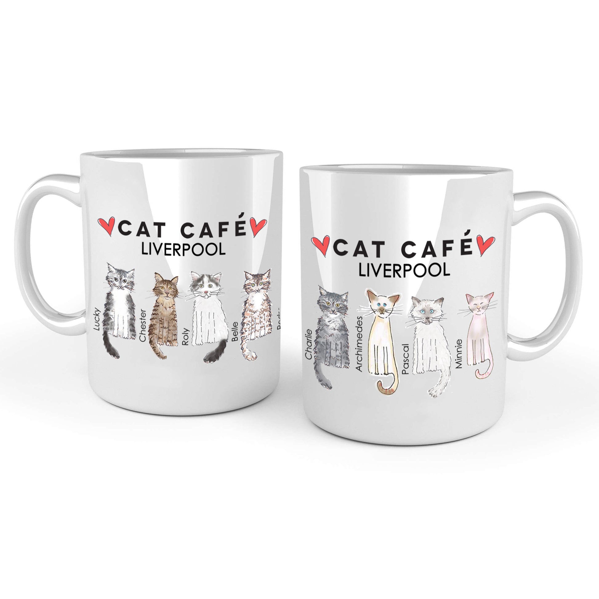 Cat Cafe Liverpool Family Doodle Mug