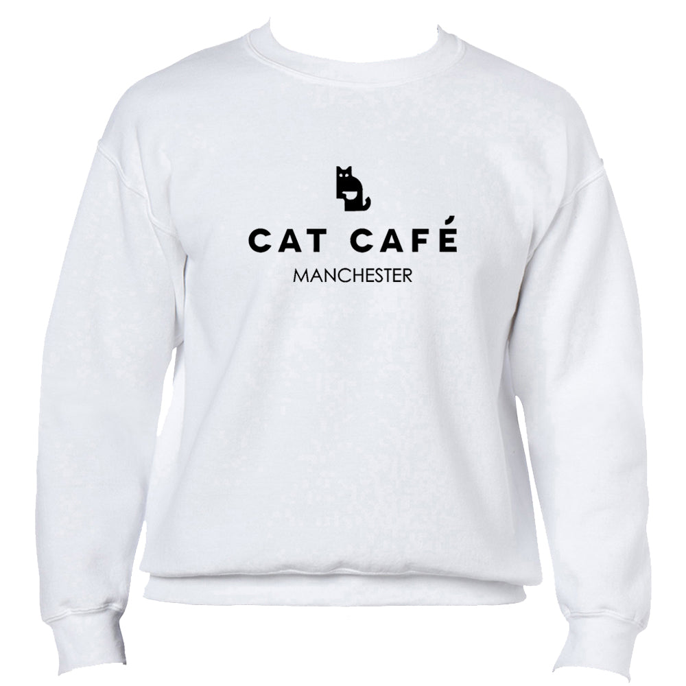 Cat Cafe Manchester Logo Jumper - White