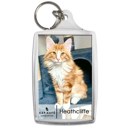 Cat Cafe Manchester Keyring - Heathcliffe