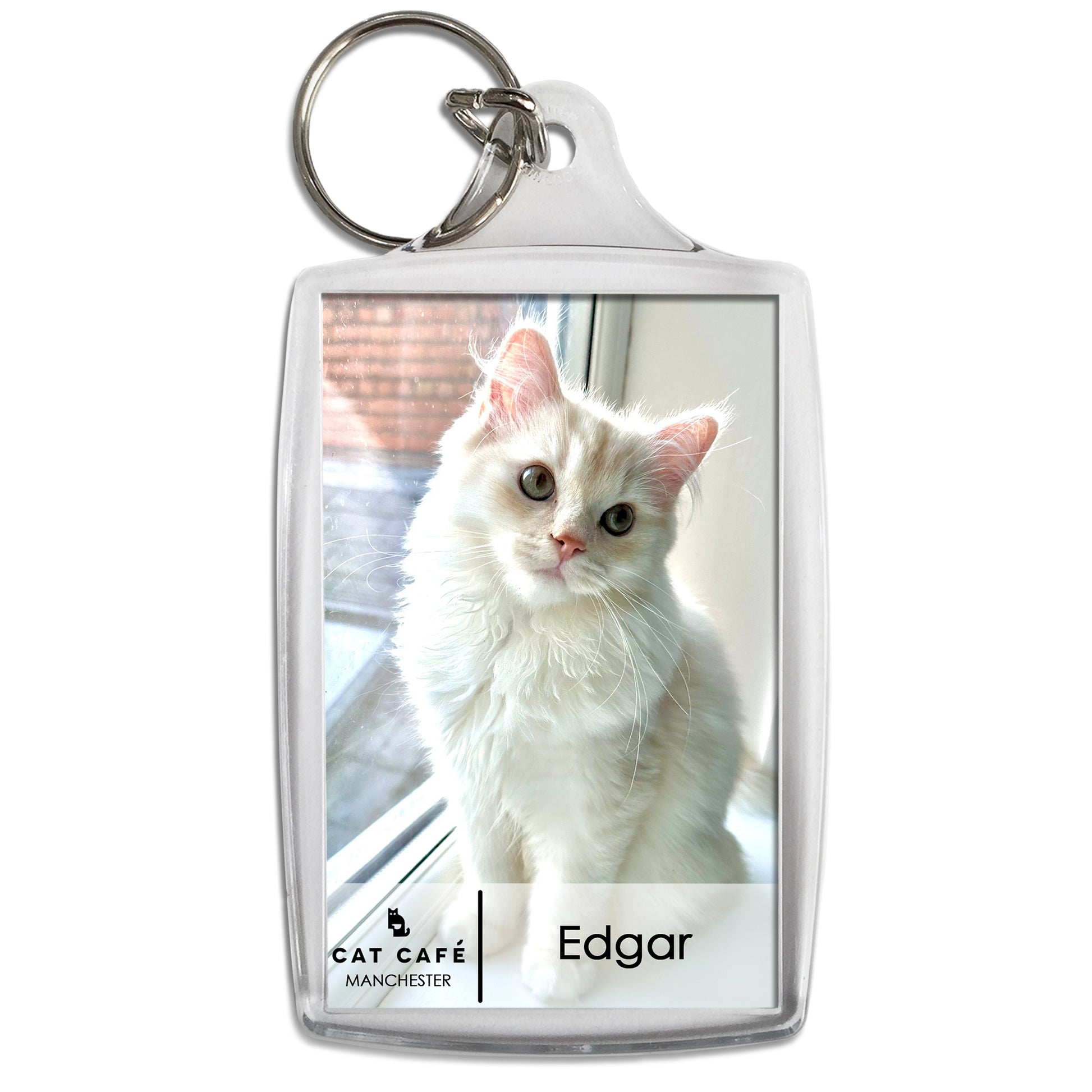 Cat Cafe Manchester Keyring - Edgar