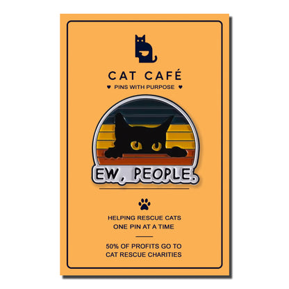 Ew, People Cat Pin Badge